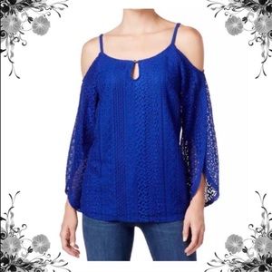 Inc. ~ Royal Blue Cold Shoulder Top ~ Like New!!!